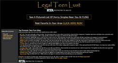 Desktop Screenshot of legalteenlust.net